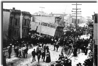 Valencia St. Hotel collapsed during the earthquake