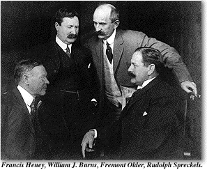 Photo of Francis Heney, William J. Burns, Fremont Older, Rudolph Spreckels