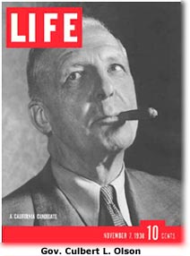 Gov. Culbert L. Olson - Life Magazine cover, 1938