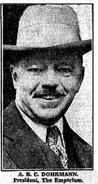 A.B.C. Dohrmann, President of The Emporium, 1935 - SF News photo