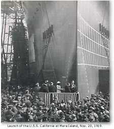 Launch of the USS California, November 20, 1919