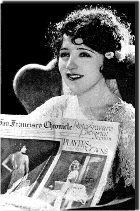 1925 photograph of glamorous moving-picture star Bebe Daniels