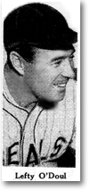 Newspaper photograph of Lefty O'Doul