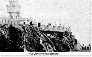 Photograph of parapet at Sutro Heights