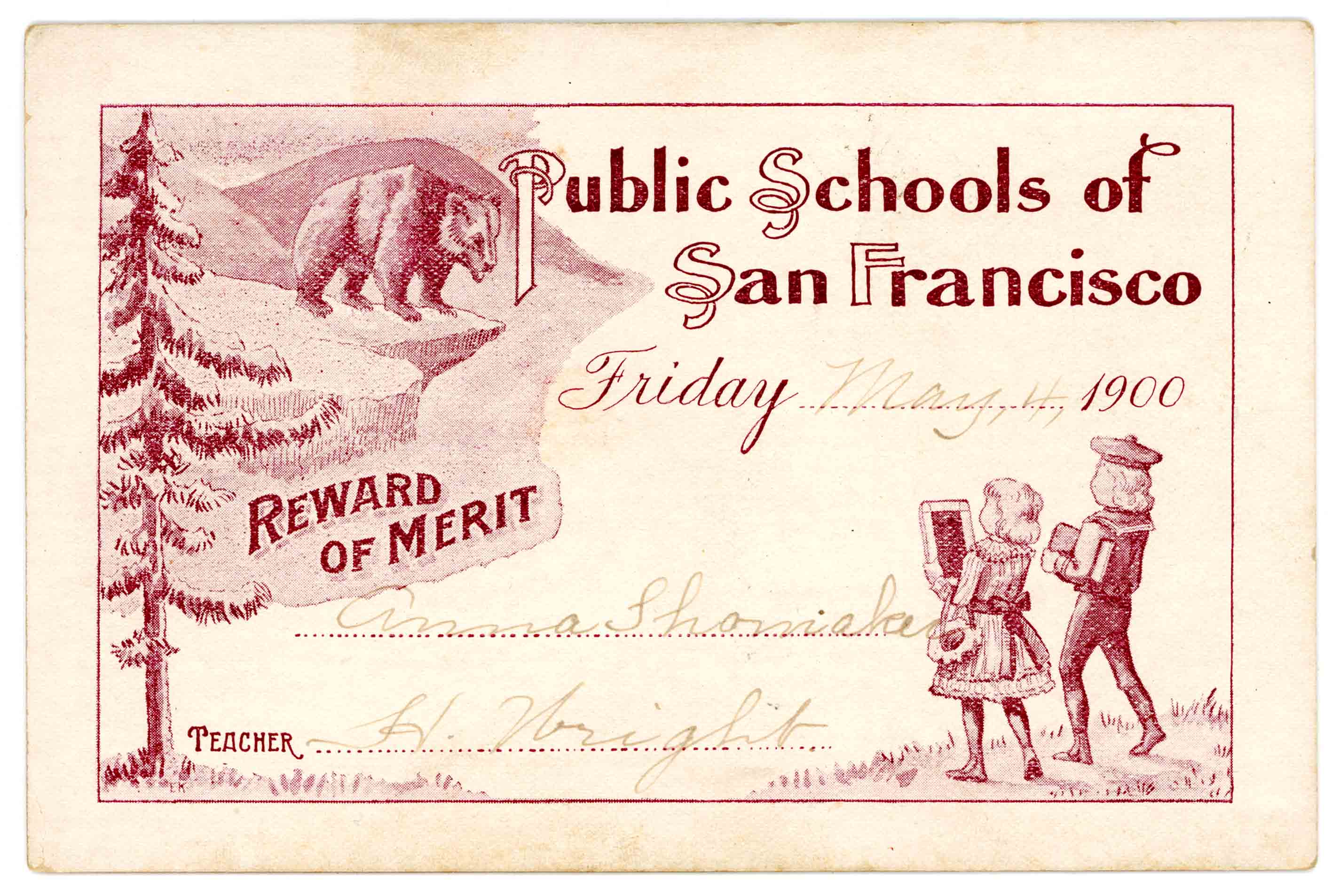 Reward of Merit 1900