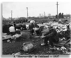 Depression-era Hooverville at Oakland - Photo by Imogen Cunningham
