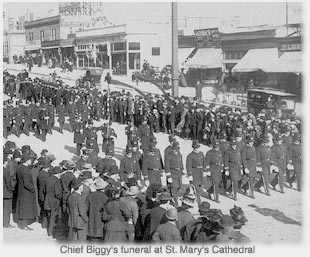funeral for Chief Biggy at St. Mary's Cathedral